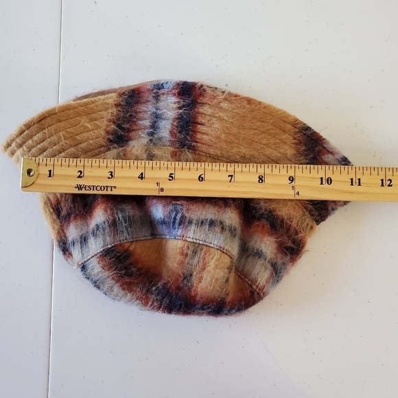 Steve Madden Wool Blend Bucket Hat One Size Plaid Cotton Lined Fuzzy - Picture 8 of 13